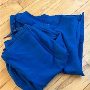 Jaanuu Women's Blue Scrubs Set Small